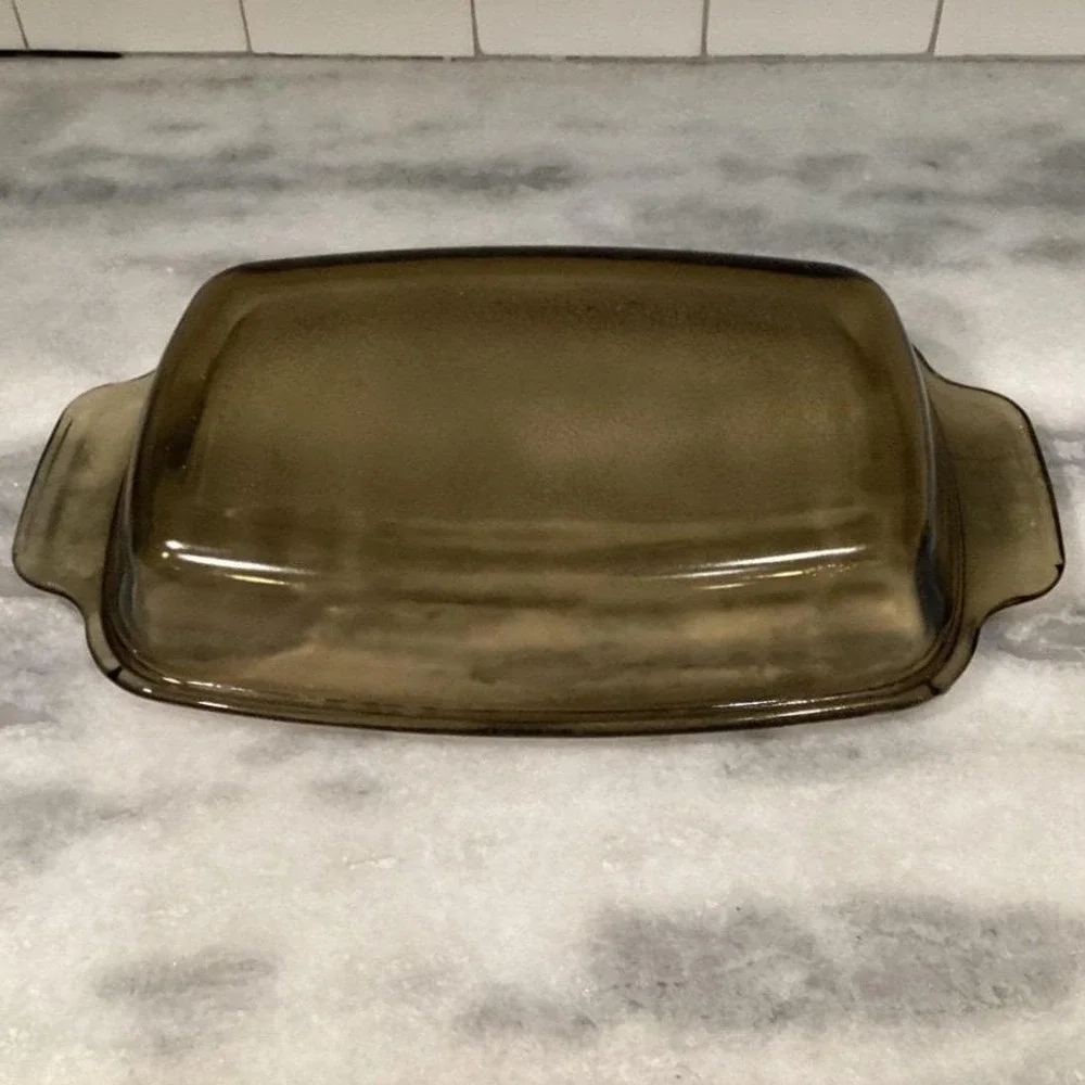 West‎ Bend Amber Slow Cooker Lid, Vintage 4 or 6 Qt Replacement, USA Glassware